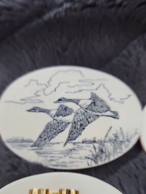 50 Blue and White Flying Geese Decorative Plate